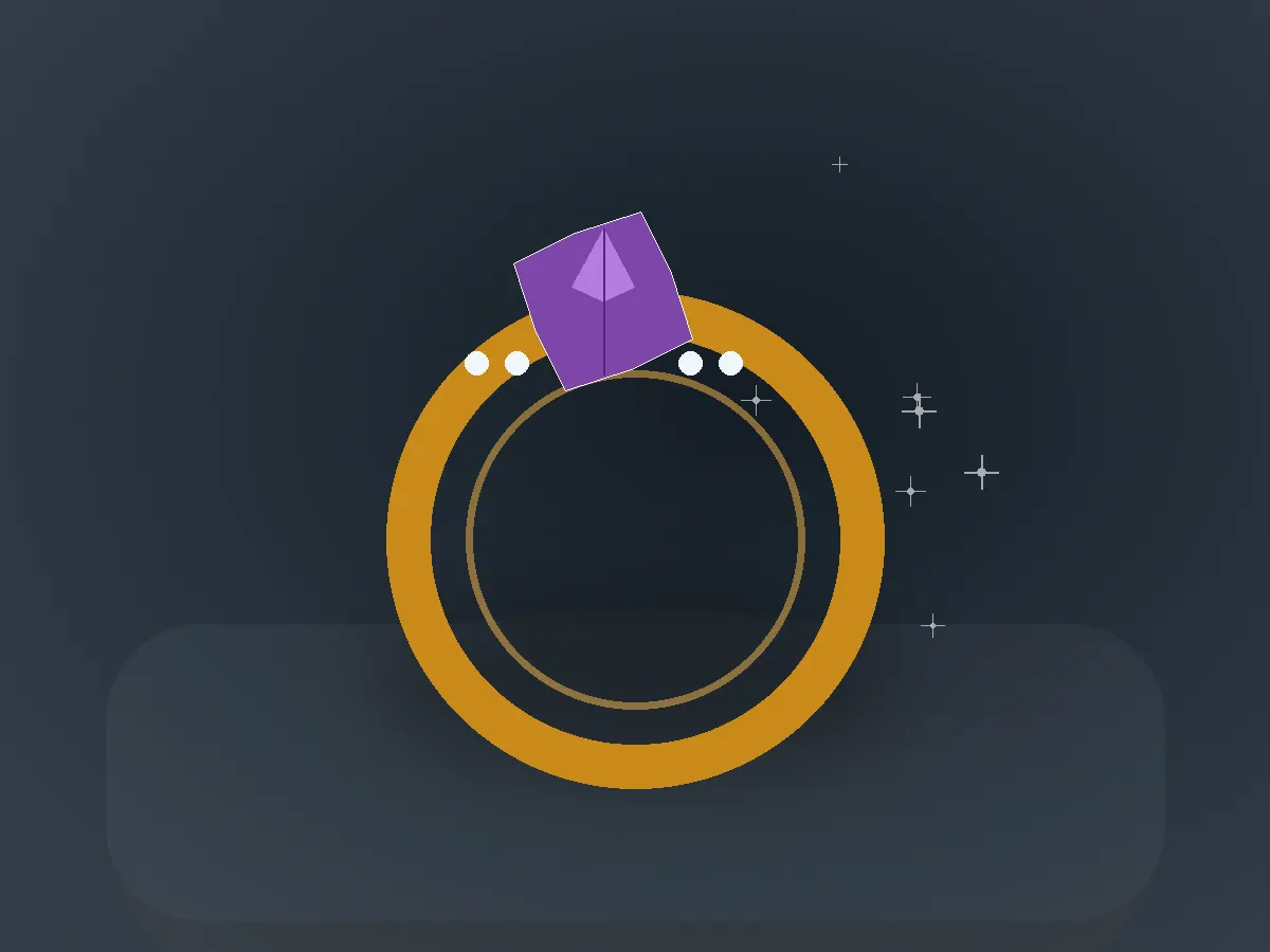 Amethyst Cocktail Ring