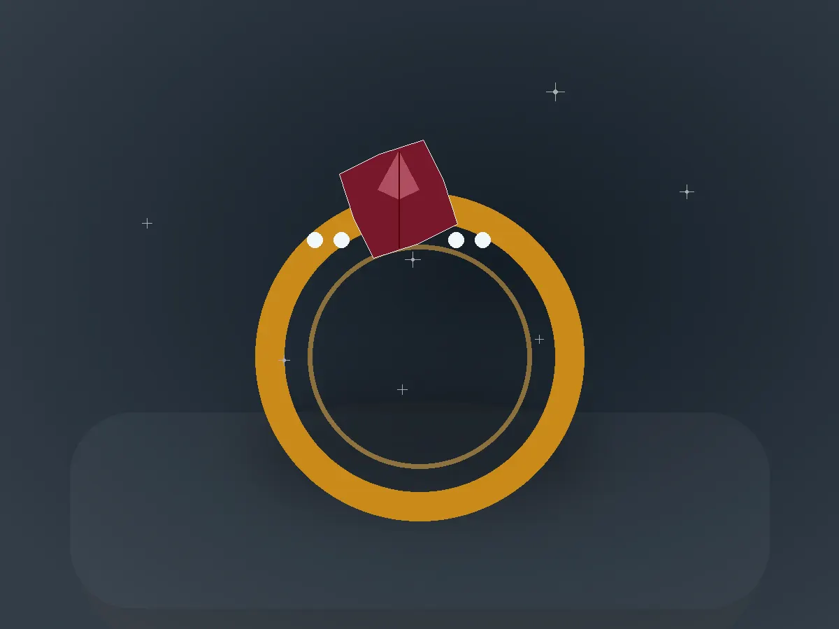 Garnet Heritage Ring
