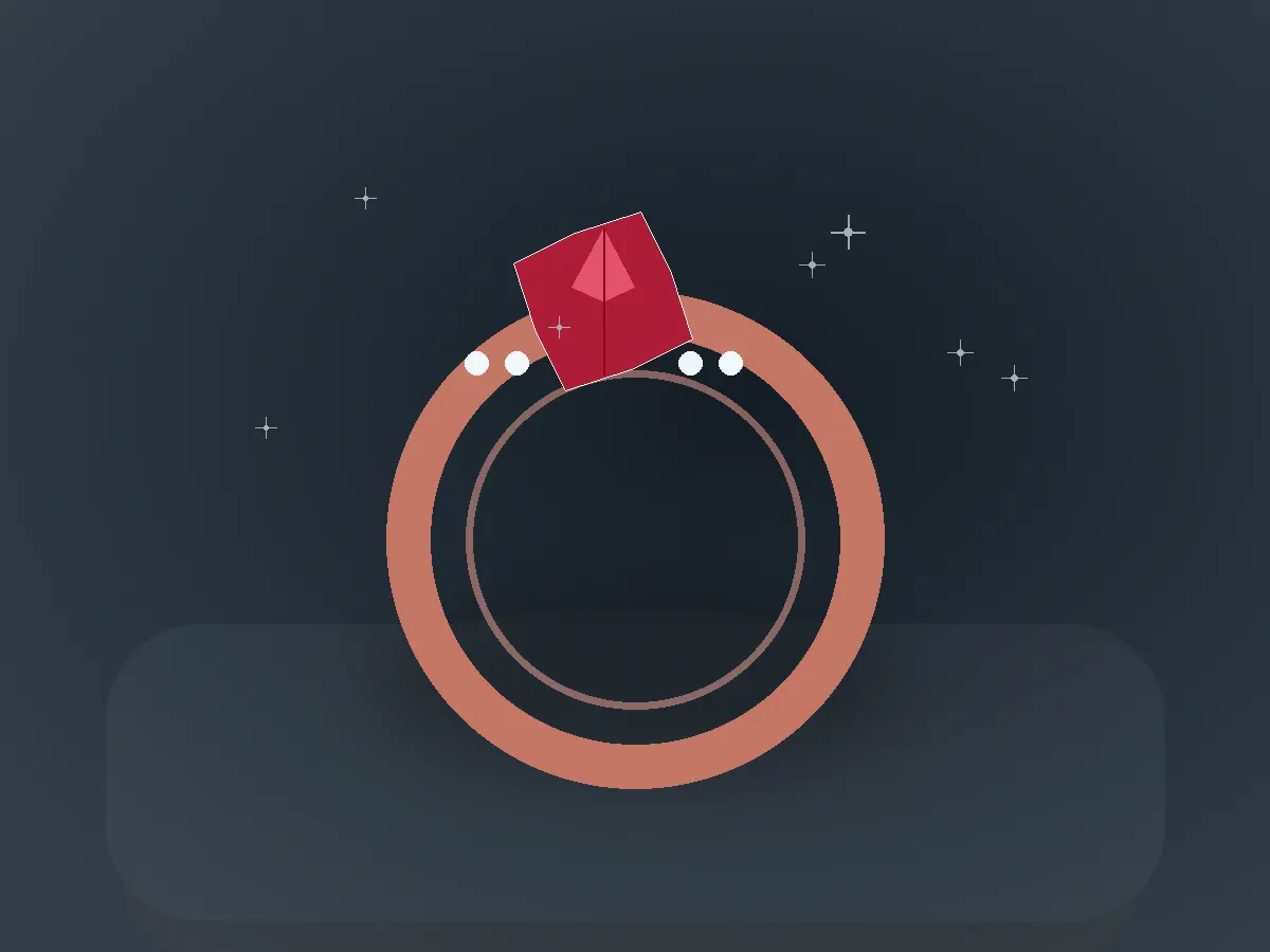 Ruby Halo Ring