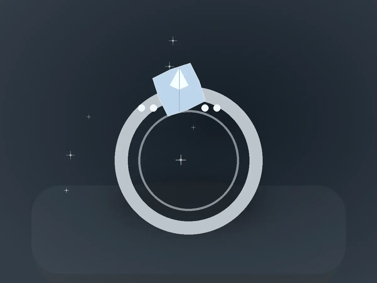 Silver Moonstone Ring